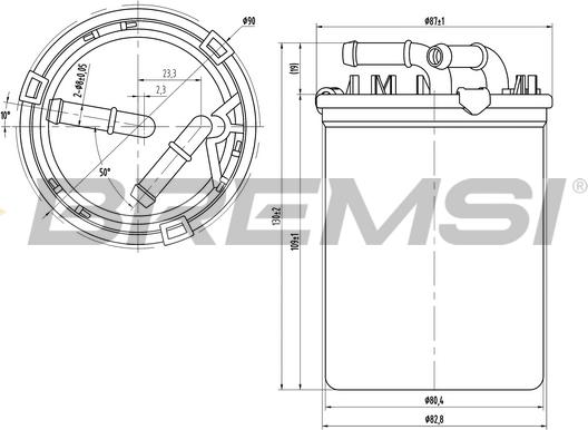 Bremsi FE0043 - Топливный фильтр abcparts.ee