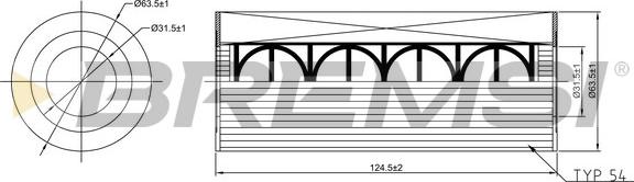Bremsi FL2550 - Масляный фильтр abcparts.ee