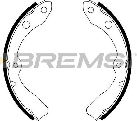 Bremsi GF0668 - Комплект тормозных колодок, барабанные abcparts.ee