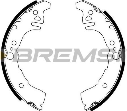 Bremsi GF0681 - Комплект тормозных колодок, барабанные abcparts.ee