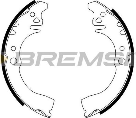 Bremsi GF0676 - Комплект тормозных колодок, барабанные abcparts.ee
