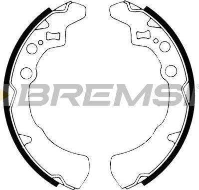 Bremsi GF0671 - Комплект тормозных колодок, барабанные abcparts.ee