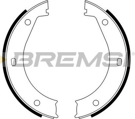 Bremsi GF0076 - Комплект тормозов, ручник, парковка abcparts.ee