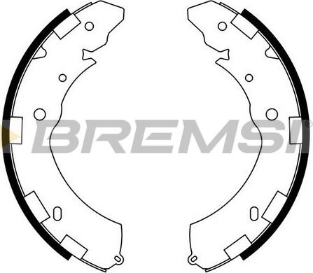 Bremsi GF0833 - Комплект тормозных колодок, барабанные abcparts.ee