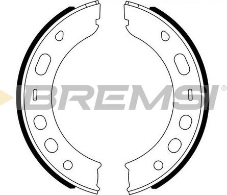 Bremsi GF0399 - Комплект тормозов, ручник, парковка abcparts.ee