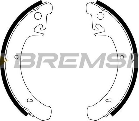 Bremsi GF0283 - Комплект тормозных колодок, барабанные abcparts.ee