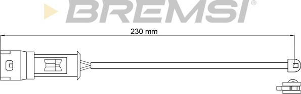 Bremsi WI0575 - Сигнализатор, износ тормозных колодок abcparts.ee