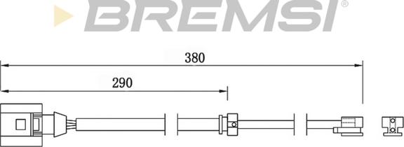 Bremsi WI0747 - Сигнализатор, износ тормозных колодок abcparts.ee