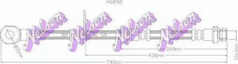Brovex-Nelson H6892 - Тормозной шланг abcparts.ee