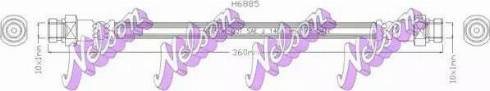 Brovex-Nelson H6885 - Тормозной шланг abcparts.ee