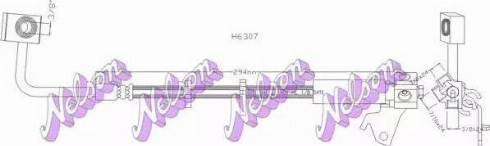 Brovex-Nelson H6307 - Тормозной шланг abcparts.ee
