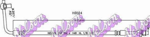 Brovex-Nelson H8104 - Тормозной шланг abcparts.ee