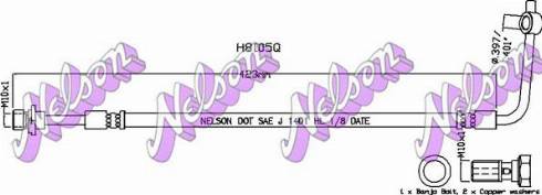 Brovex-Nelson H8105Q - Тормозной шланг abcparts.ee