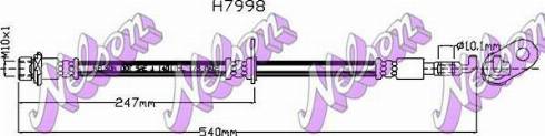 Brovex-Nelson H7998 - Тормозной шланг abcparts.ee