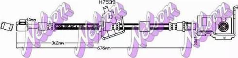 Brovex-Nelson H7539 - Тормозной шланг abcparts.ee