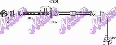 Brovex-Nelson H7251 - Тормозной шланг abcparts.ee