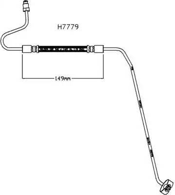 Brovex-Nelson H7779 - Тормозной шланг abcparts.ee