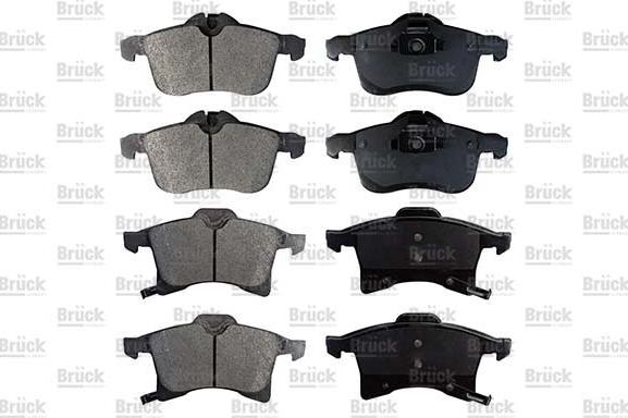 BRÜCK GERMANY EE-8470D1361 - Тормозные колодки, дисковые, комплект abcparts.ee