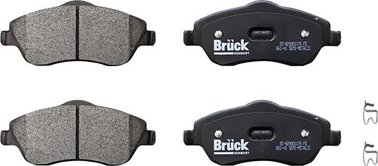 BRÜCK GERMANY EE-8290D1176 - Тормозные колодки, дисковые, комплект abcparts.ee