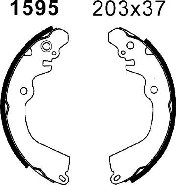 BSF 6390 - Комплект тормозных колодок, барабанные abcparts.ee