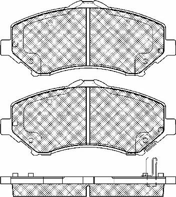 BSF 10992 - Тормозные колодки, дисковые, комплект abcparts.ee
