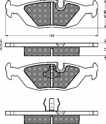 BSF 10459 - Тормозные колодки, дисковые, комплект abcparts.ee
