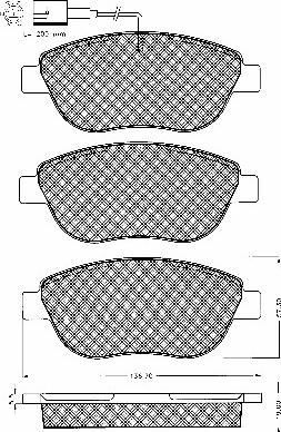 BSF 10568 - Тормозные колодки, дисковые, комплект abcparts.ee