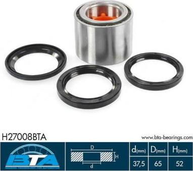 BTA H27008BTA - Комплект подшипника, ступицы колеса abcparts.ee
