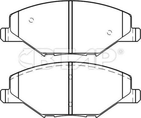 BTAP BVC206-068 - Тормозные колодки, дисковые, комплект abcparts.ee