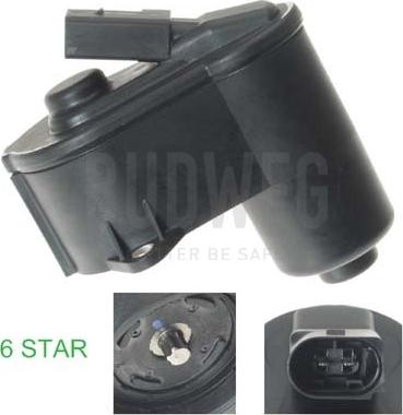 Budweg Caliper 208004 - Элемент управления, стояночная тормозная система abcparts.ee