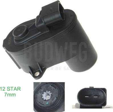 Budweg Caliper 208006 - Элемент управления, стояночная тормозная система abcparts.ee