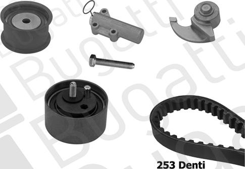 BUGATTI BKCD0616 - Комплект зубчатого ремня ГРМ abcparts.ee