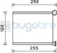 BUGOBROT 45-PE6366 - Теплообменник, отопление салона abcparts.ee