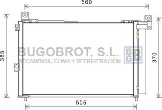 BUGOBROT 62-FD5486 - Конденсатор кондиционера abcparts.ee