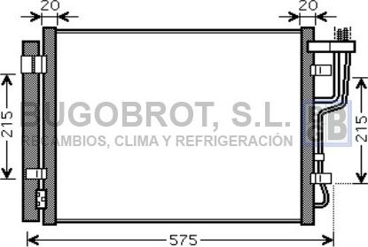 BUGOBROT 62-KA5100 - Конденсатор кондиционера abcparts.ee