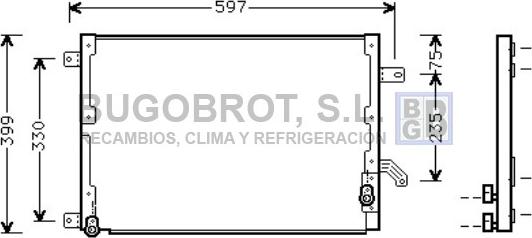 BUGOBROT 62-LC5070 - Конденсатор кондиционера abcparts.ee