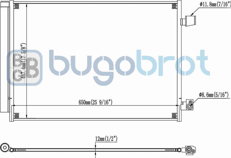 BUGOBROT 62-MS9003 - Конденсатор кондиционера abcparts.ee