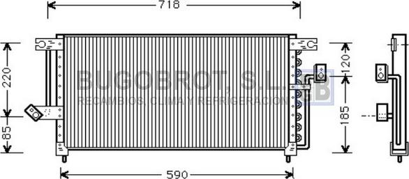 BUGOBROT 62-MT5098 - Конденсатор кондиционера abcparts.ee