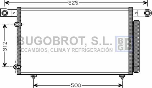 BUGOBROT 62-MZ5196 - Конденсатор кондиционера abcparts.ee