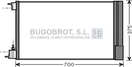 BUGOBROT 62-OL5478 - Конденсатор кондиционера abcparts.ee