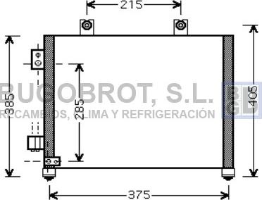 BUGOBROT 62-OL5342 - Конденсатор кондиционера abcparts.ee