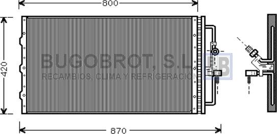 BUGOBROT 62-OL5267 - Конденсатор кондиционера abcparts.ee