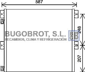BUGOBROT 62-RE5126 - Конденсатор кондиционера abcparts.ee