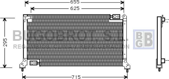 BUGOBROT 62-SU5030 - Конденсатор кондиционера abcparts.ee