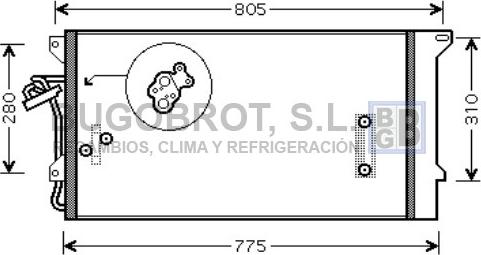 BUGOBROT 62-VW5244 - Конденсатор кондиционера abcparts.ee
