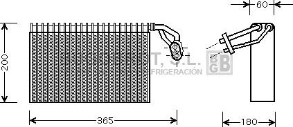 BUGOBROT 70-MSV317 - Испаритель, кондиционер abcparts.ee