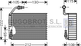 BUGOBROT 70-PEV119 - Испаритель, кондиционер abcparts.ee