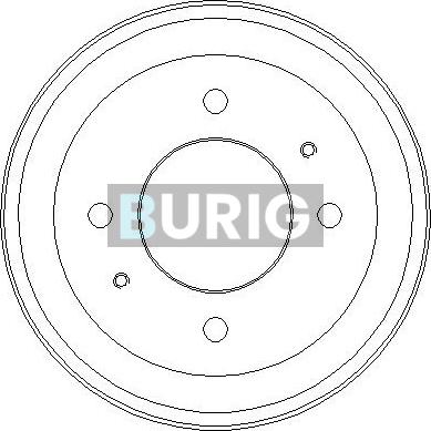 Burig B040103 - Тормозной барабан abcparts.ee