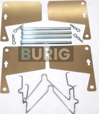 Burig B06C0102 - Комплектующие для колодок дискового тормоза abcparts.ee
