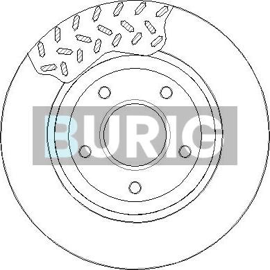Burig B010469 - Тормозной диск abcparts.ee